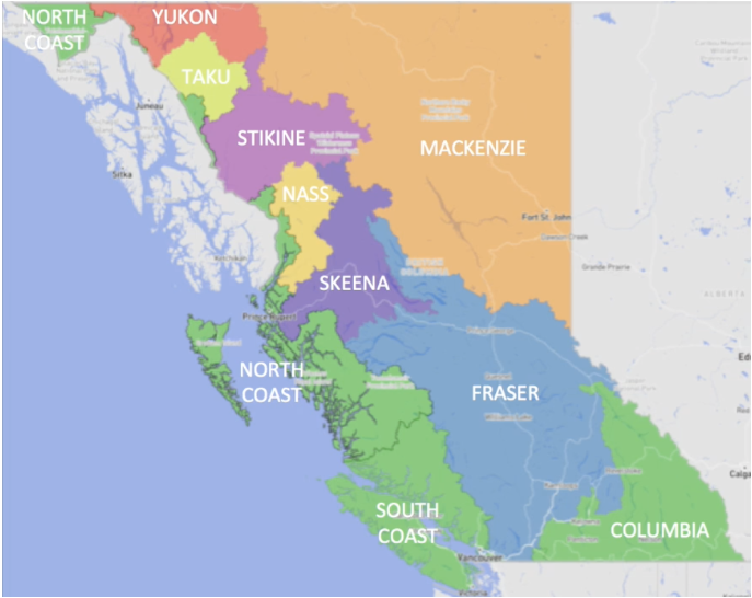 Image of BC Water Basin map